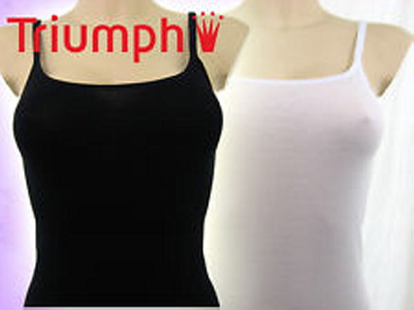 Triumph - Everyday 10055089 Katia spagetti pántos trikó Fekete,Fehér